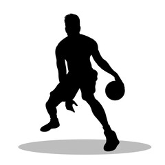 Basketball silhouette, Basketball vector, Basketball illustration, silhouette, set icon, silhouette, Basketball icon