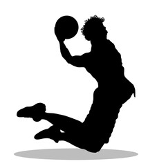 Basketball silhouette, Basketball vector, Basketball illustration, silhouette, set icon, silhouette, Basketball icon