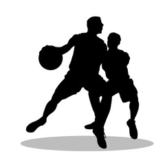 Basketball silhouette, Basketball vector, Basketball illustration, silhouette, set icon, silhouette, Basketball icon
