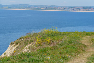 Frühling auf der Isle of Portland in England