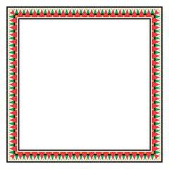 Kwanzaa Design Geometric Tribal Frame