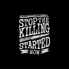 Stop Killing Vegan Message.