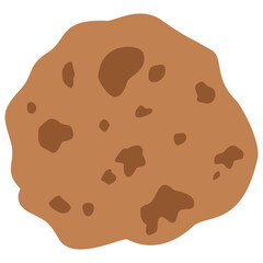 chocolate chip cookie vector illustration 