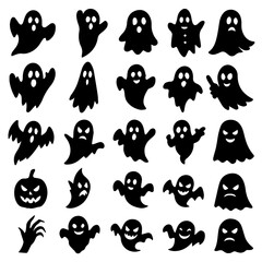 Halloween ghost, vector illustration