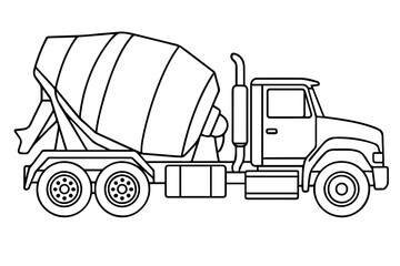 mixer truck ,vector illustration