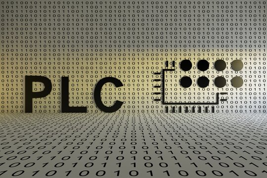 PLC concept text sunlight 3D illustration