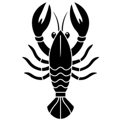 crayfish vector illustration