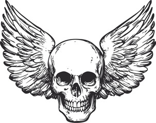 Obraz premium skull vector illustration