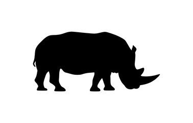 black rhino silhouette