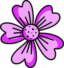 purple flower illustration