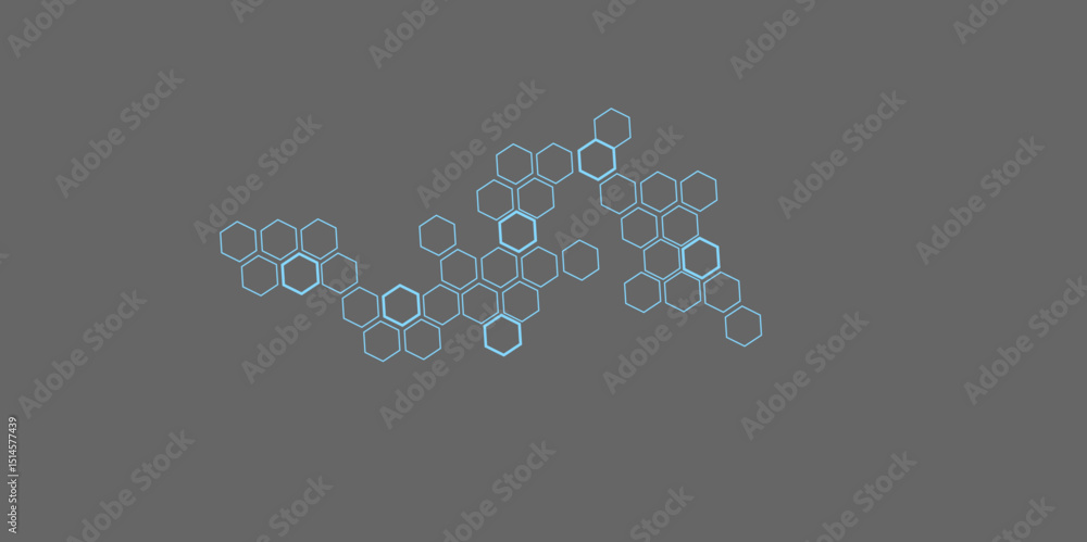 Fototapete concept data technology.background hexagon geometric pattern abstract elements design.vector tamplat