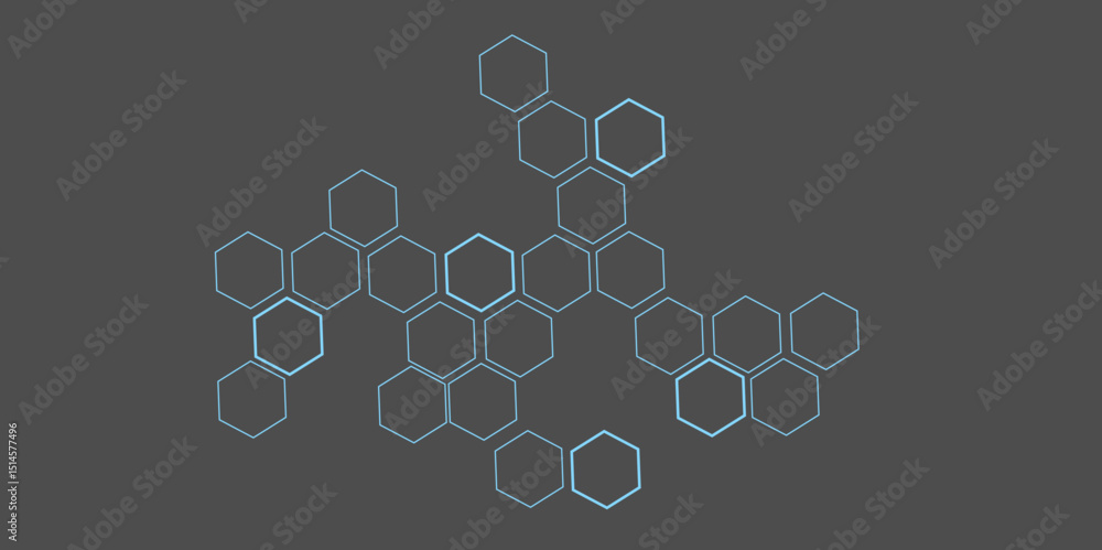 Fototapete concept data technology.background hexagon geometric pattern abstract elements design.vector tamplat