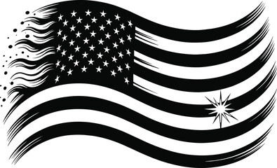 American Flag eps, 4th of July eps Cut Files, Distressed Flag eps,Fourth Of July eps