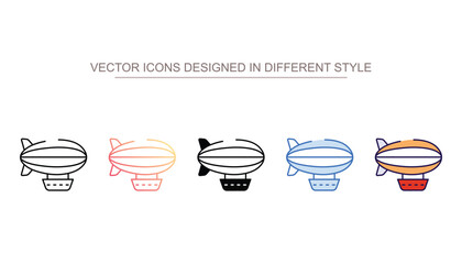 Airship icon design with white background stock illustration © TAMS