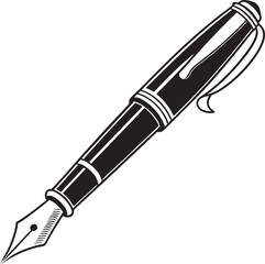 fountain pen vector illustration