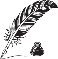feather and ink icon 