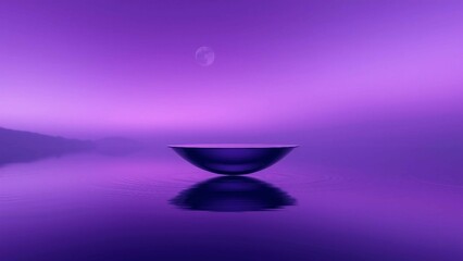 crystal ball in water