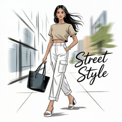 woman with bag