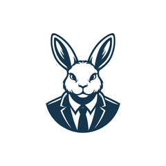 vector illustration of a rabbit logo design