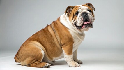 Obraz premium English Bulldog on studio background