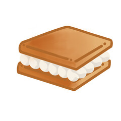 cake on white background