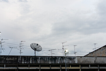 radio telescope on the roof