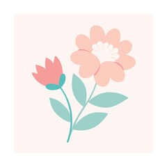 vector illustration of a flower