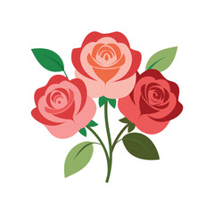Fototapeta premium bouquet of red roses