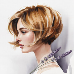 women's haircut