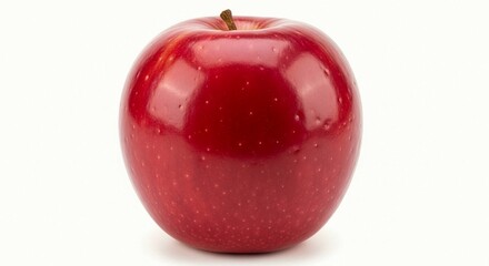 red apple isolated on white
