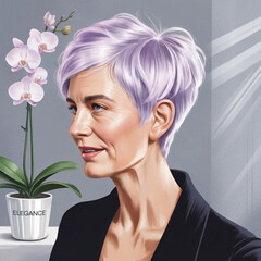 women's haircut