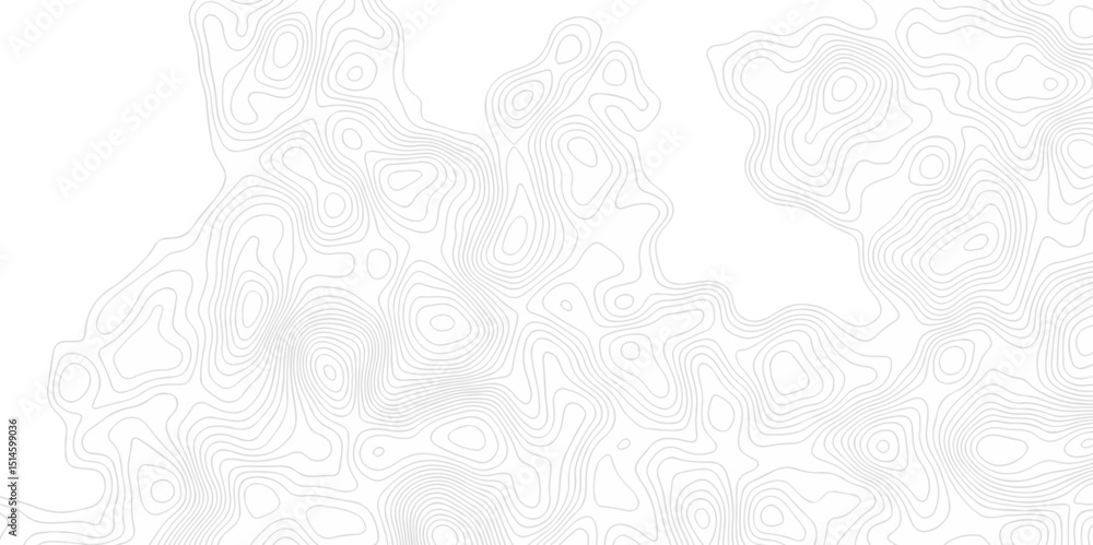 Poster contour abstract map relief land outline. topographic map patterns. white wave paper curved reliefs 