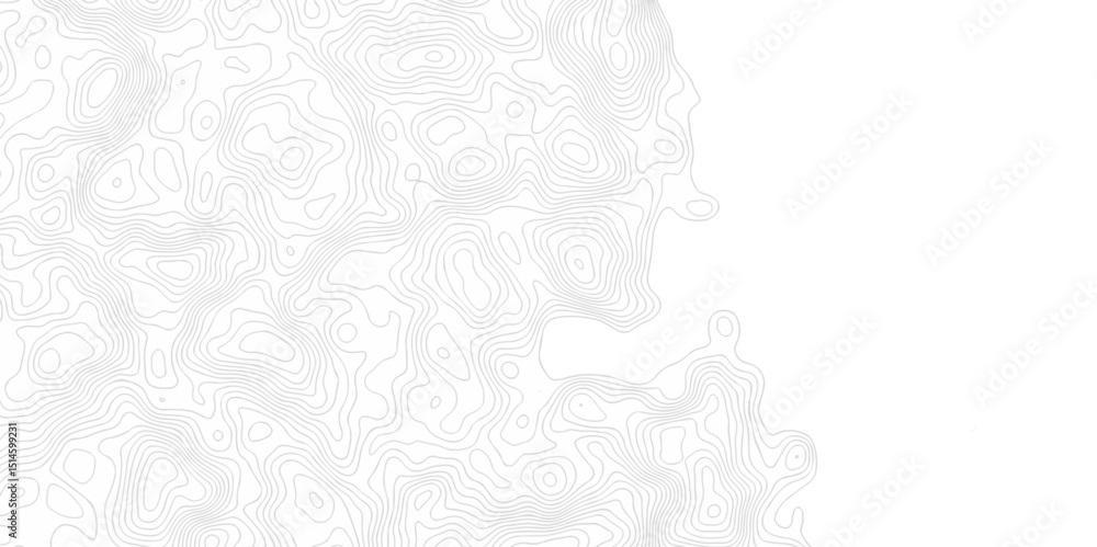 Poster contour abstract map relief land outline. topographic map patterns. white wave paper curved reliefs 