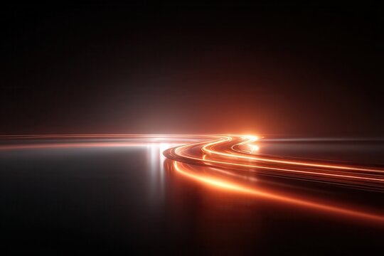abstract background of red and orange speed streaks, soft blur, energetic movement, clean and minimal, dynamic motion lines, futuristic feel.