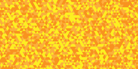 Abstract geometric wall tile and metal cube background triangle wallpaper. Seamless geometric pattern low polygon backdrop background. orange diamond overlap polygonal background.	