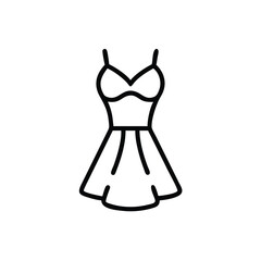Swimsuit line art vector 