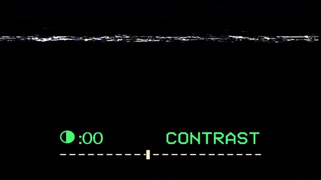Analog VCR Contrast Level Bar MiniDV Element Seamless 4K Video Background Overlay Effect Loop