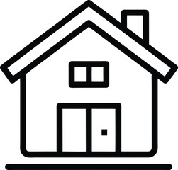 Home Delivery Icon: Online Shopping and Express Door-to-Door Service Symbol