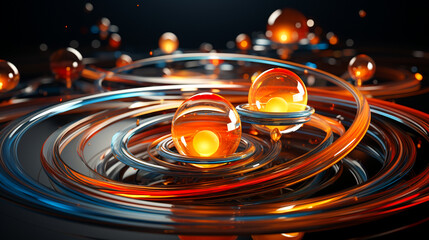 The Art of 3D Motion. Abstract Dimensional Harmony