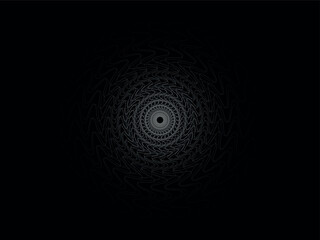 Abstract Spiral Design with Intricate Lines