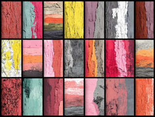 Pattern of distressed fabric or distressed graphics for design