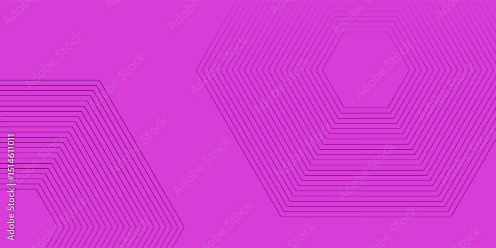 Poster bright blue dynamic abstract vector background with hexagon lines. 3d banner cover, business present