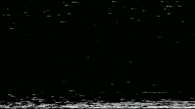 Glitched Ending to an Old Analog VHS Videotape Seamless 4K Video Background Overlay Effect Loop