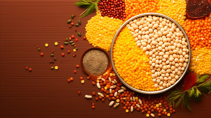 spices and herbs on a white background