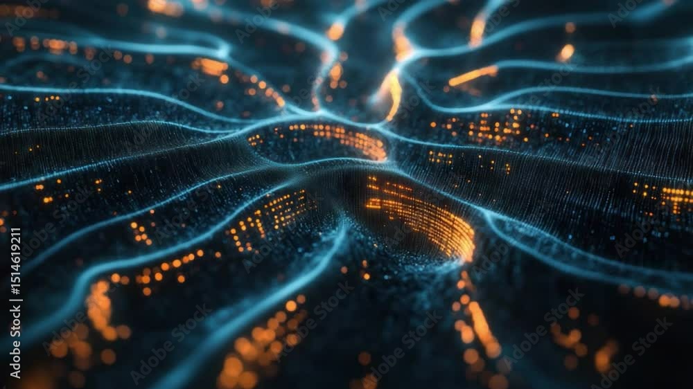 Poster neural pathways visualization: a stunning visualization showcases the intricate complexity of neural