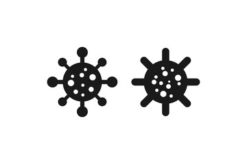 virus icon flat vector design