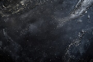 Dark textured surface dusted with flour