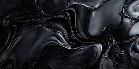 Obraz premium Dark Abstract Liquid Flowing