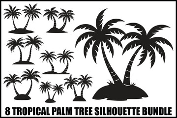 Tropical Palm Tree Laser Cut Bundle