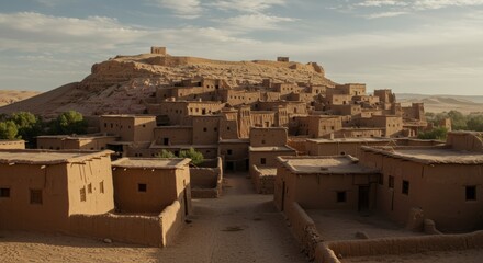 Ancient Desert Citadel A Majestic Mudbrick Town in the Sahara